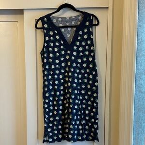 Draper James Navy Floral Mini Dress